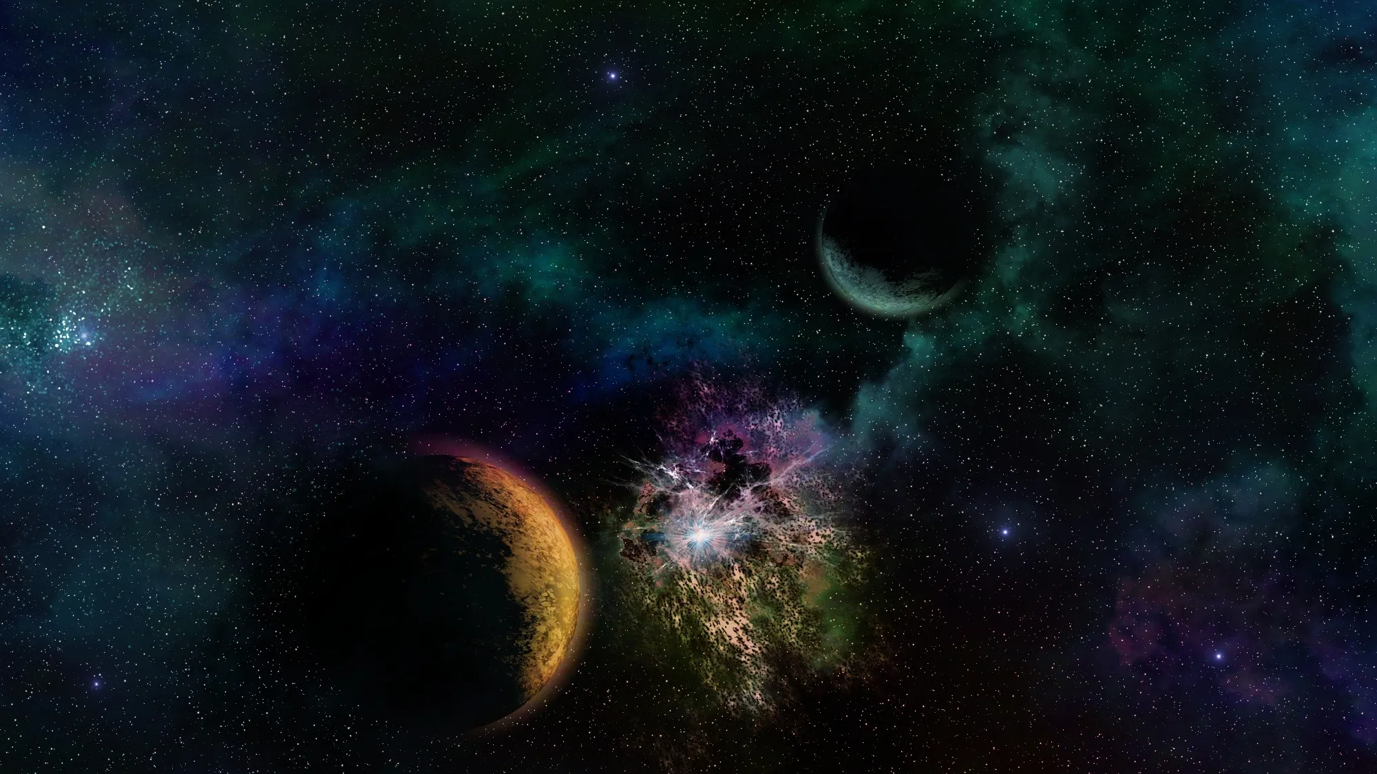 Une fusée dans l&#x27;espace